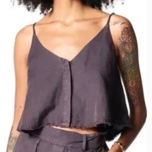 Brand new women’s YFB Young Fabulous & Broke Linen Tank Top